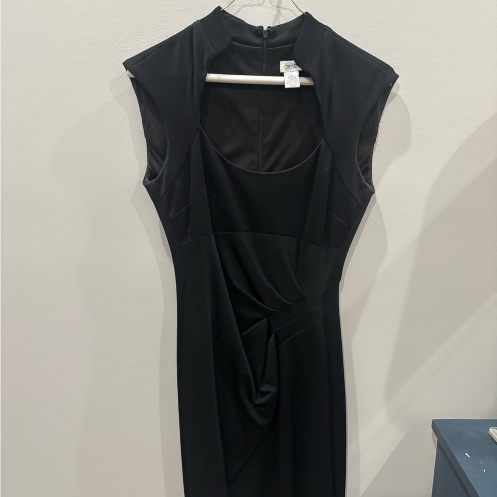 Cache Black Midi Dress
